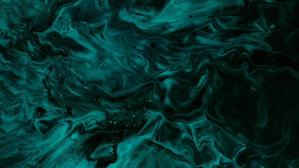 Meditation for feeling not good enough. Dark green waves pattern.