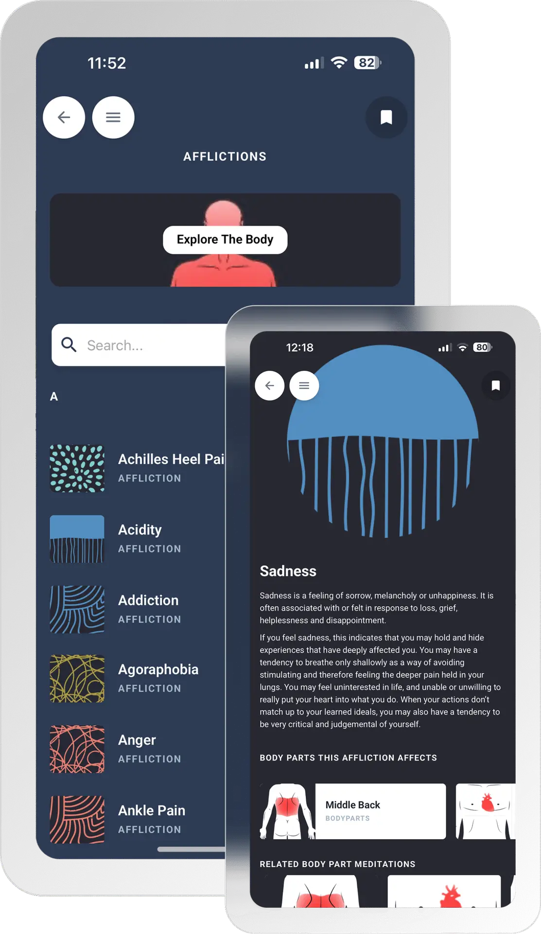 meditation app for relief from chronic pain and anxiety