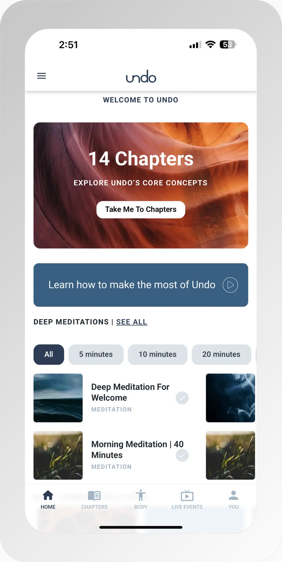 meditation app for relief from chronic pain and anxiety