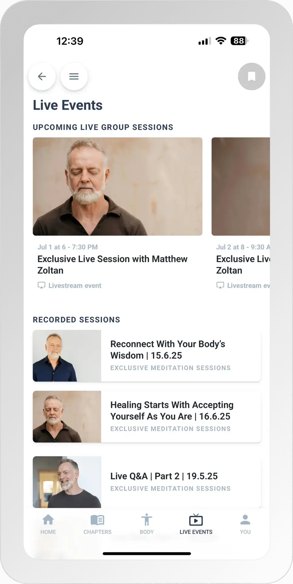 meditation app for relief from chronic pain and anxiety